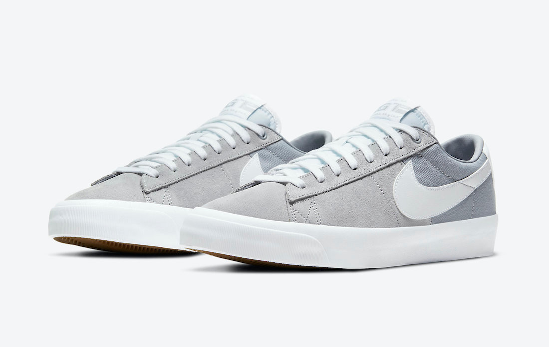 Nike SB Blazer Low GT Wolf Grey White 