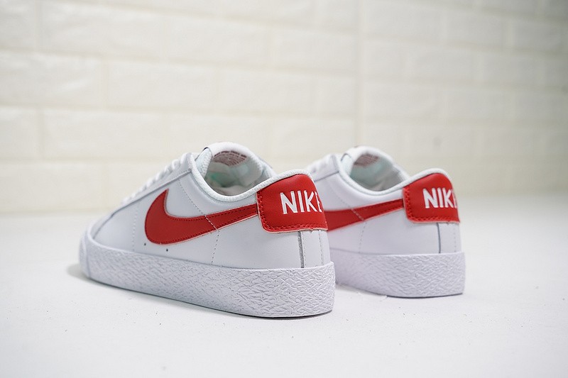 Nike sb blazer deals low white red