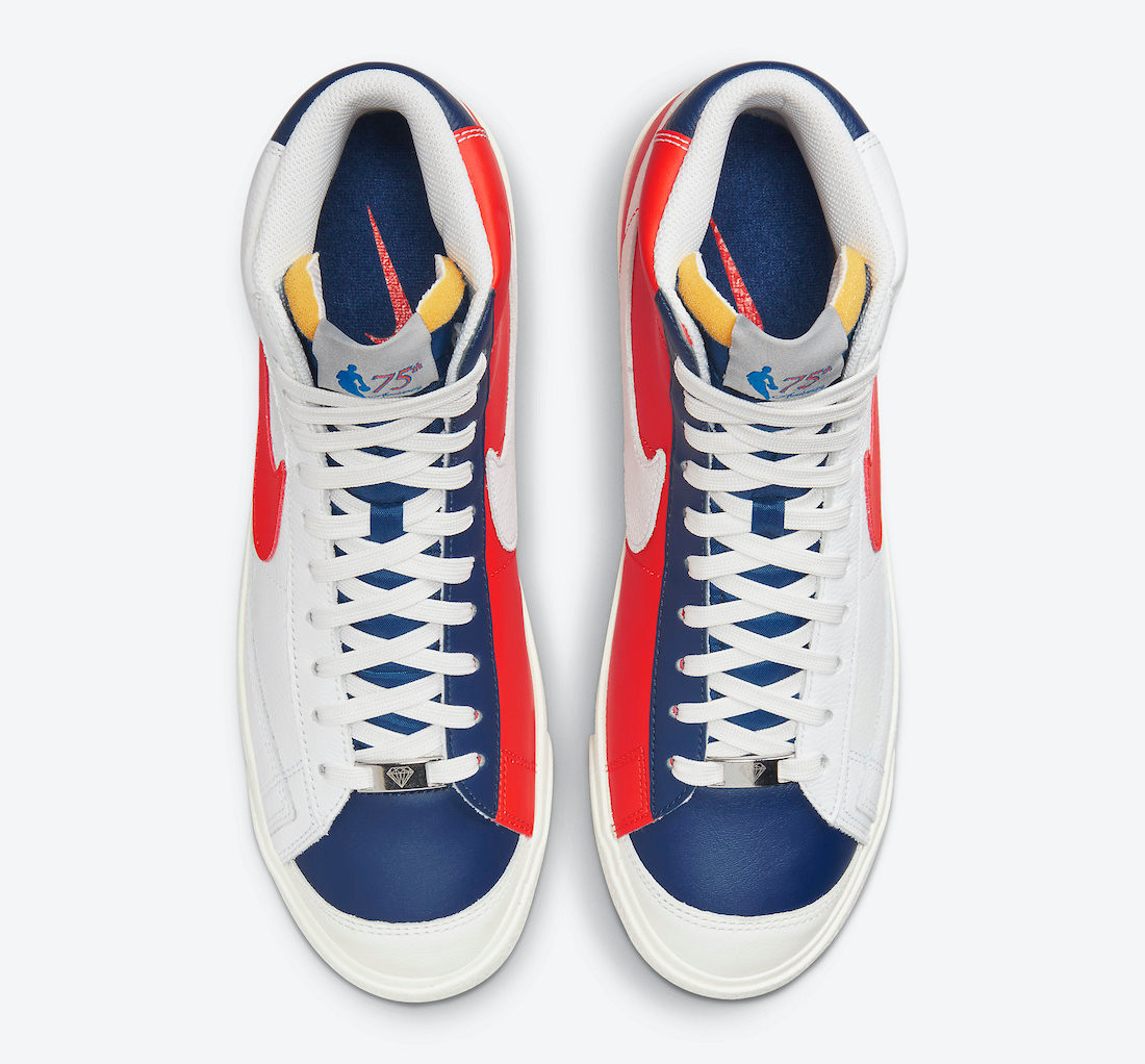 Nike blazer blu e arancione sales