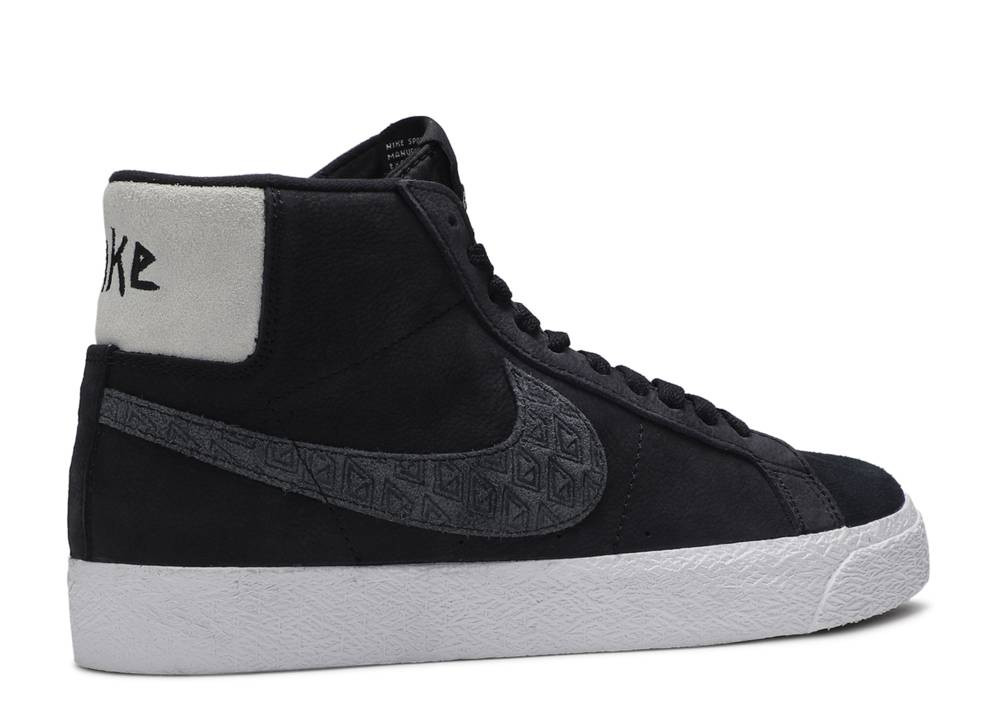 Nike Gnarhunters X Zoom Blazer Mid Sb Black White AH6158 - rose nike sb  obsidian leather sale in california beach - StclaircomoShops - 001