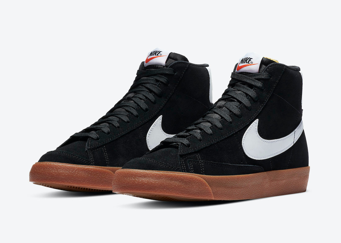 Nike SB Blazer Mid 77 Suede Black Gum 