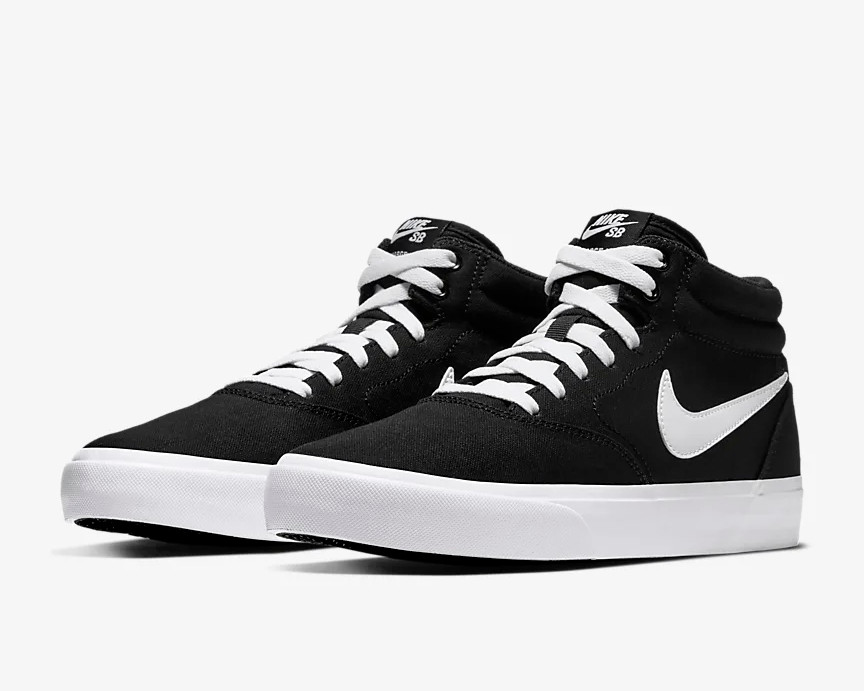 001 - Nike SB Charge Mid Canvas Black 