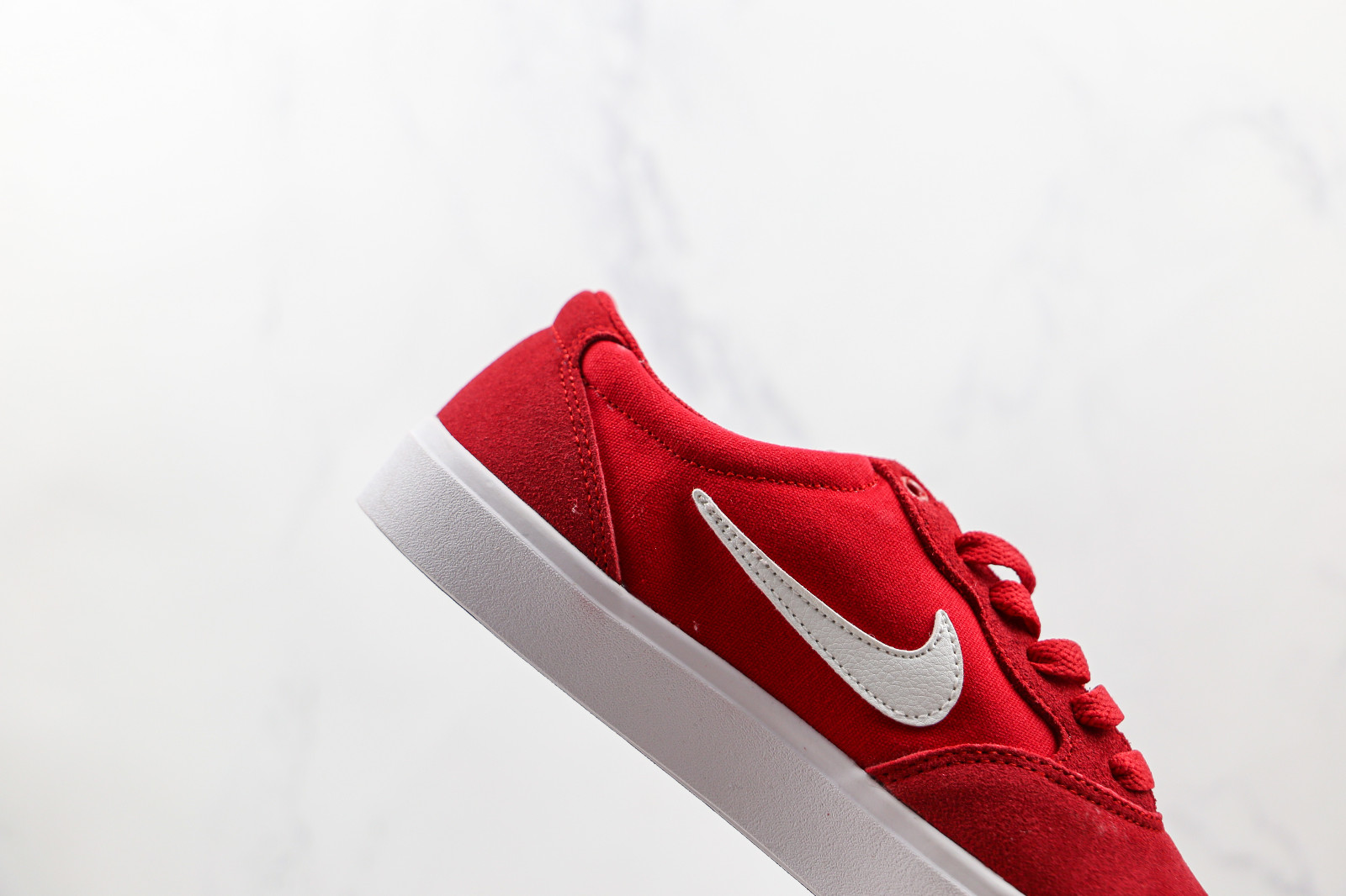 Nike SB Chron Solorsoft Gym Red White Shoes CD6278 - 600 - quiltet  strikkede high-top sneakers - AljadidShops