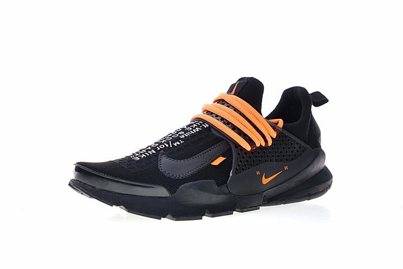 055 - nike roshe run galaxy cheap - StclaircomoShops - Off White x Nike La Sock Dart Black Orange