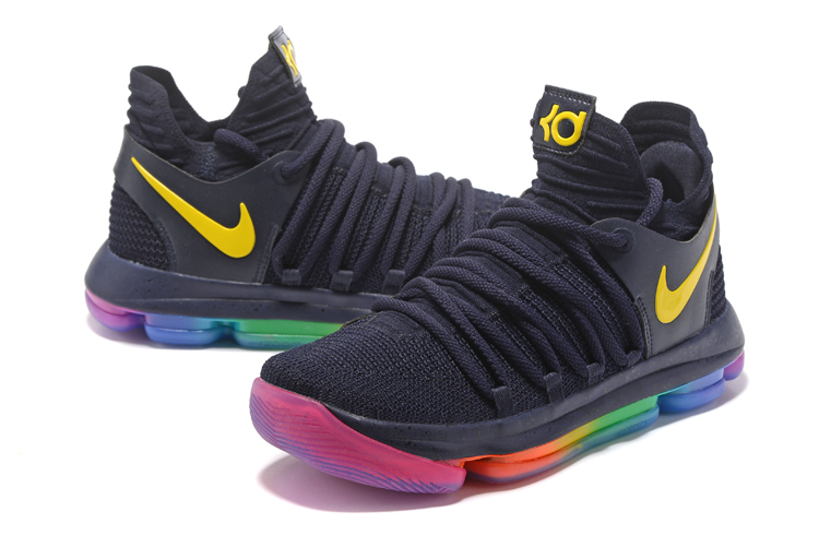 Golpe fuerte suerte Sociología Nike Zoom KD X 10 Men Basketball Shoes Hiking Black Gold Colored -  RvceShops - Perfects the Athleisure Trend in Hot Pink 'Ugly' Sandals