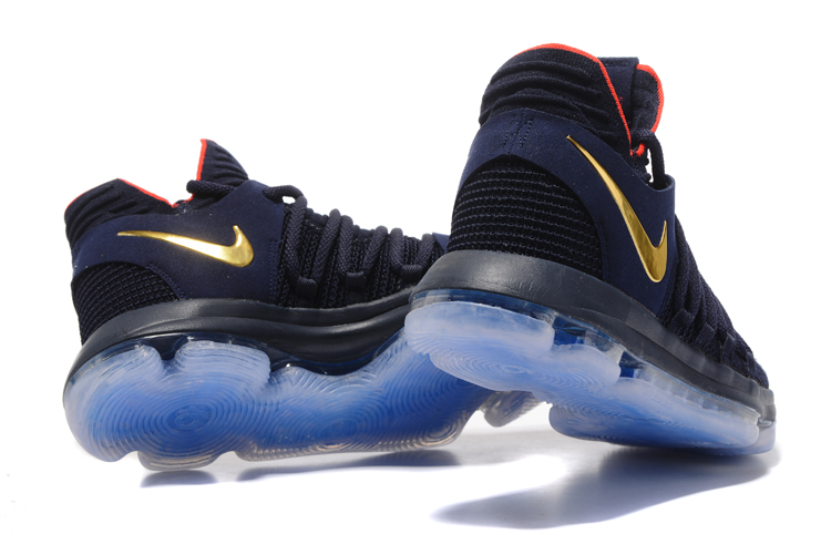 forma Tener un picnic Convención Nike Zoom KD X 10 Men Basketball Taille Shoes Black Gold Red - Nice  Waterproof Taille Shoes - StclaircomoShops