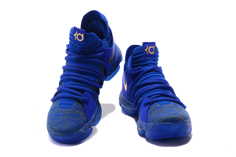 KD X EP Nike Zoom KD X 10 Men Basketball Shoes wearing Blue All