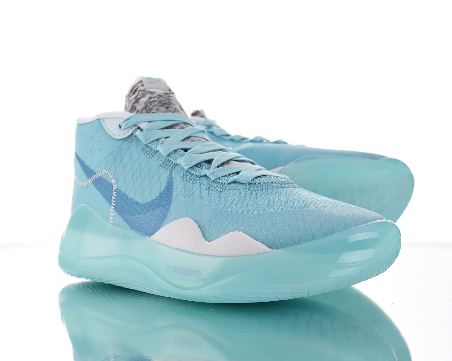 RvceShops Nike Zoom KD 12 EP A lizard White Blue Basketball