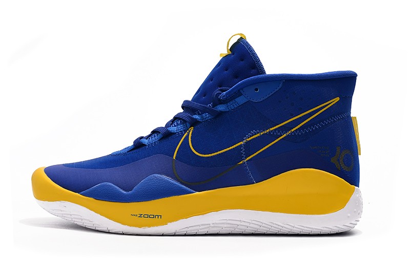 Kd blue and yellow basketball shoes Clearance