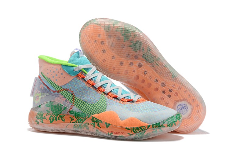 Nike Zoom KD 12 NRG EP EYBL Green Orange Blue Kevin Durant