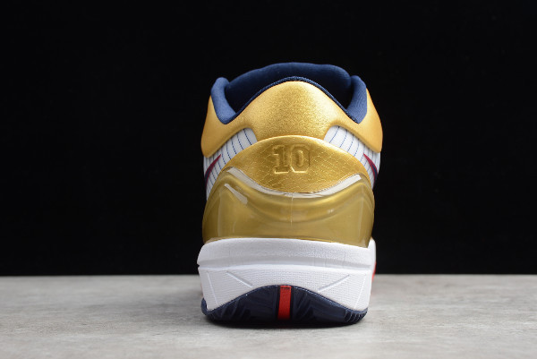 2019 Nike Zoom Kobe 4 Protro Metallic Gold Navy Blu Bianco CQ3869