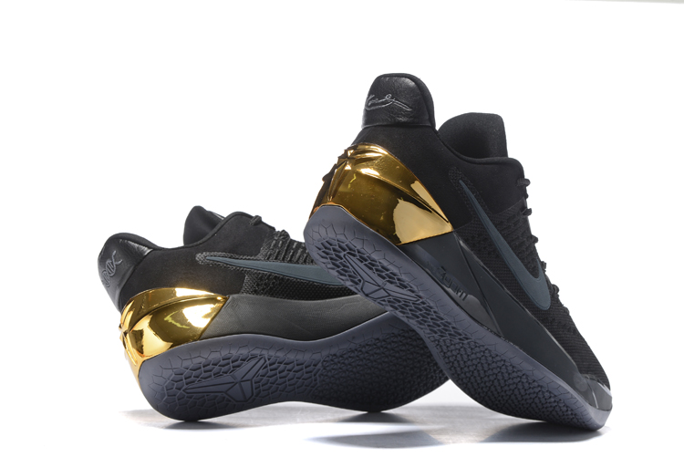 Nike Zoom Kobe 12 AD Black Grey Golden Men Basketball Shoes Tog