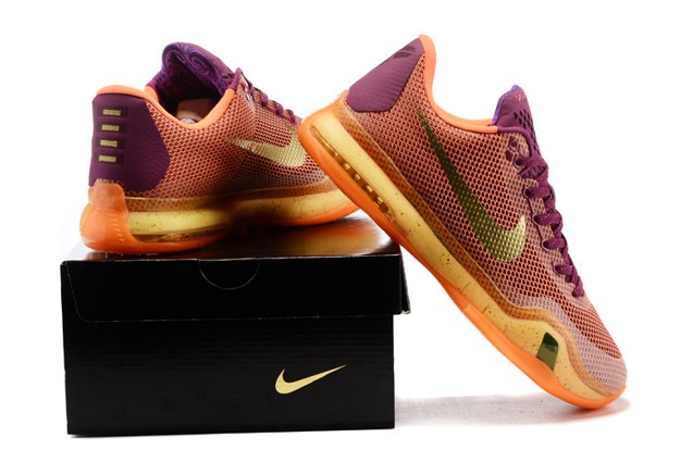 Nike kobe 10 mens hot sale gold