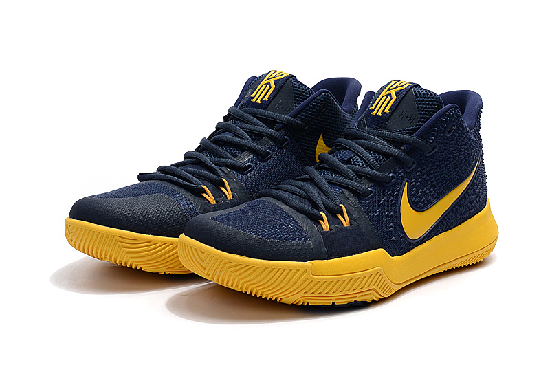 Navy and yellow basketball shoes hot sale