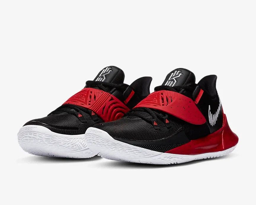 Kyrie 3 university red black top