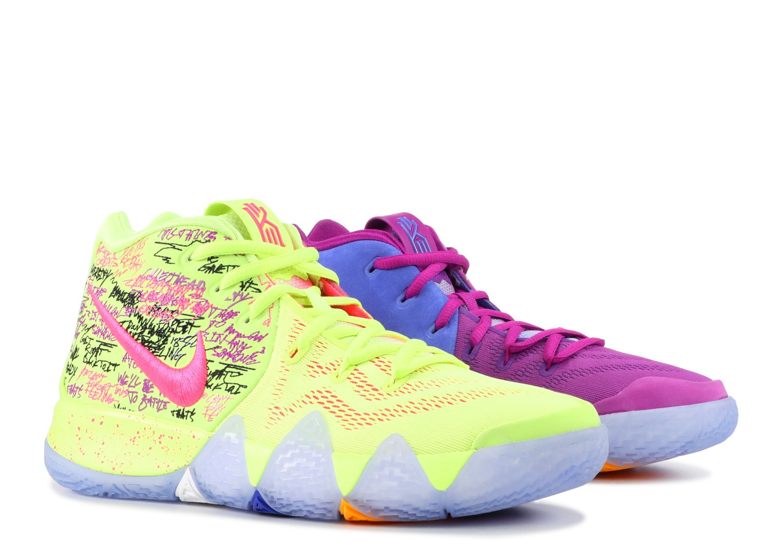 900 Nike Kyrie 4 EP GS IV Confetti Multi Color Lilla Gr n