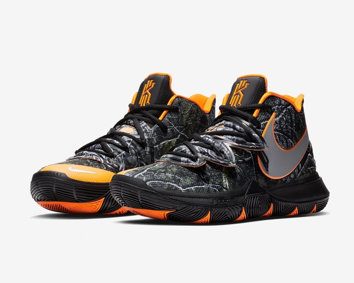 Kyrie 5 black and orange on sale