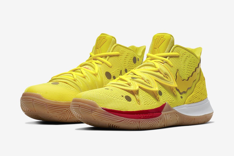 Nike Kyrie 5 700 SpongeBob SquarePants x Nike Kyrie 5 SpongeBob Opti Yellow CJ6951 GaleriahitShops nike men lunar ultimate trainer shoes
