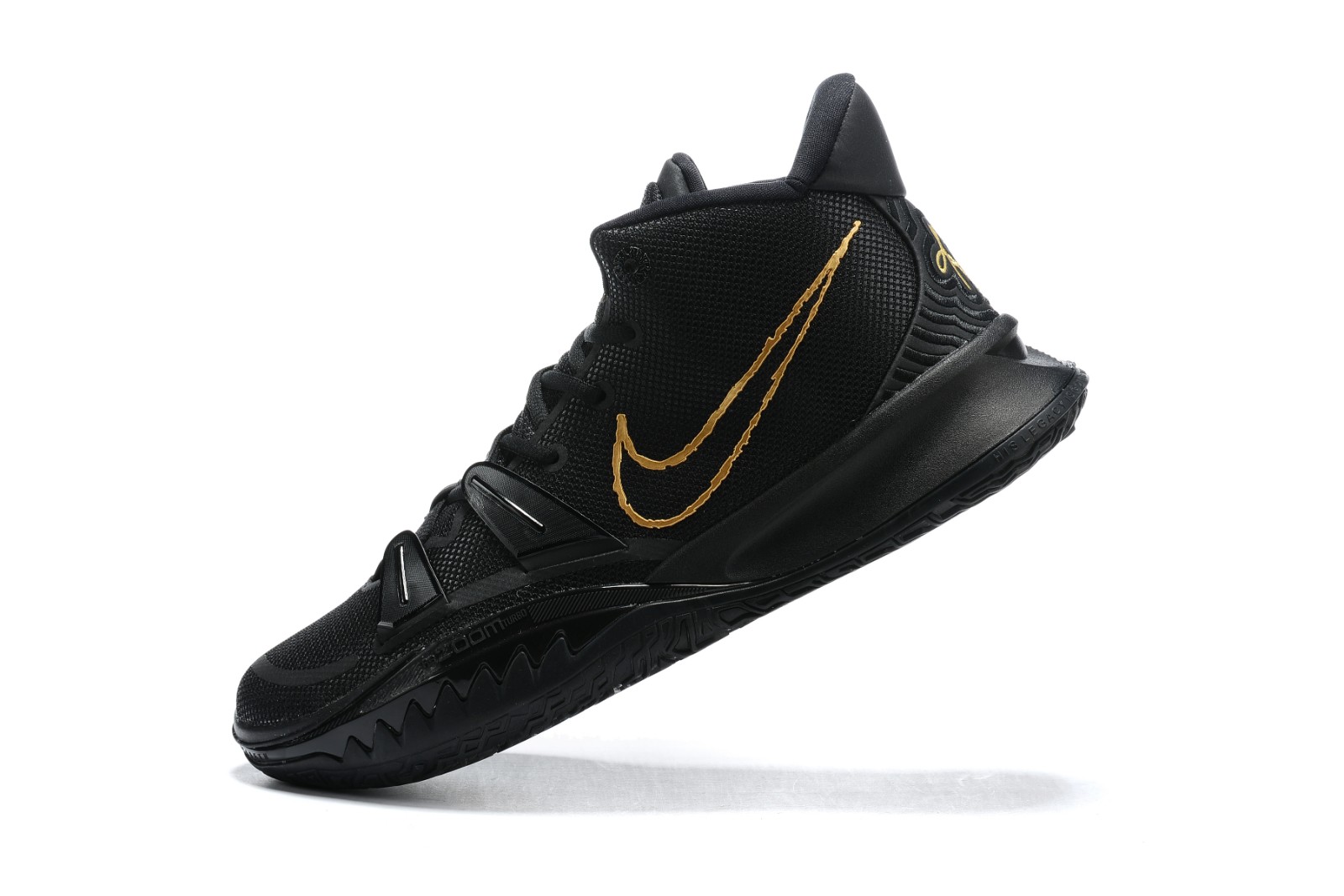 Black and gold basketball sneakers clearance