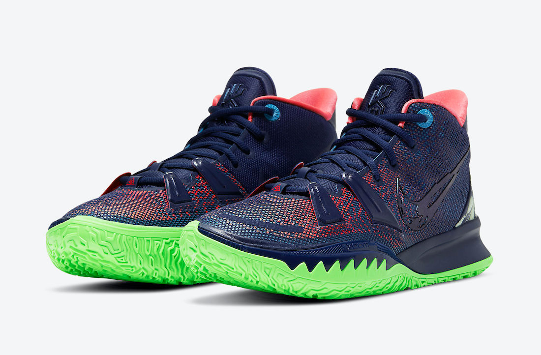 Nike Zoom Kyrie 7 Navy Green Blue Red 