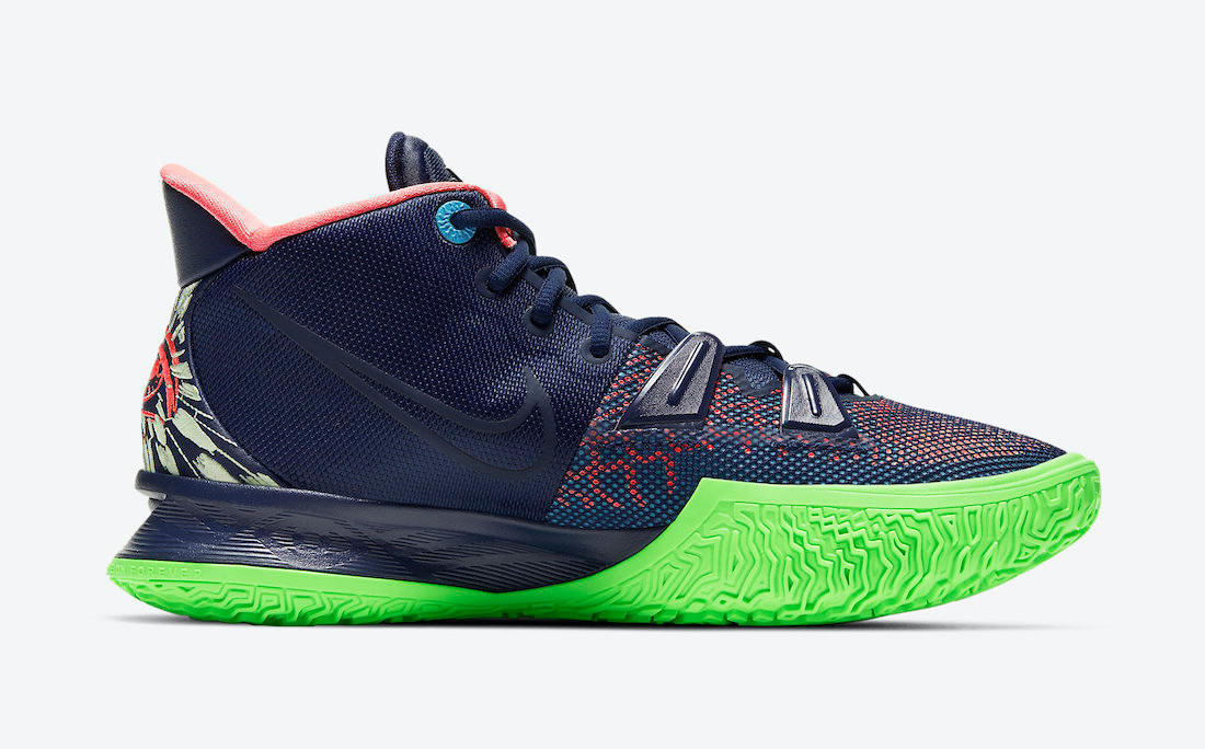 Nike Zoom Kyrie 7 Navy Green Blue Red 