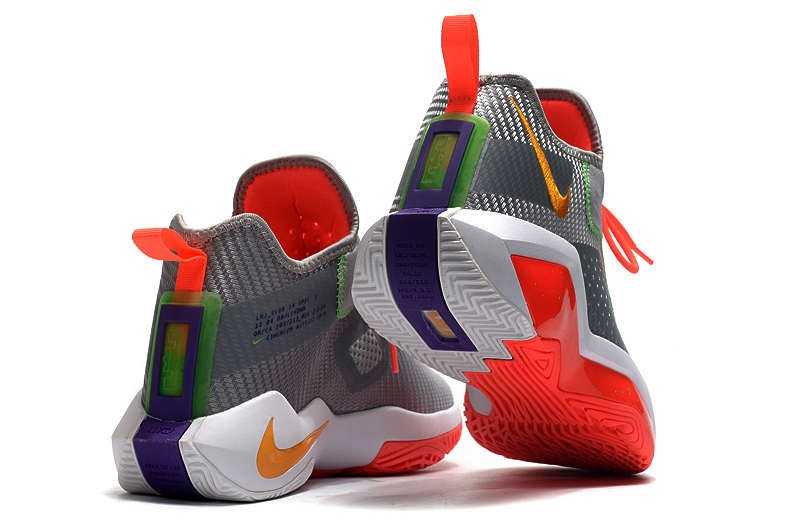 001 Nike Lebron Soldier XIV 14 James EP Hare Light Smoke Grey Silver Laser Orange Basketball Shoes CK6047 Lebron Soldier 14 GmarShops Nike React Vision Older Kids Shoes Grey