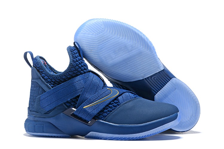 Lebron soldier 12 store blue and gold