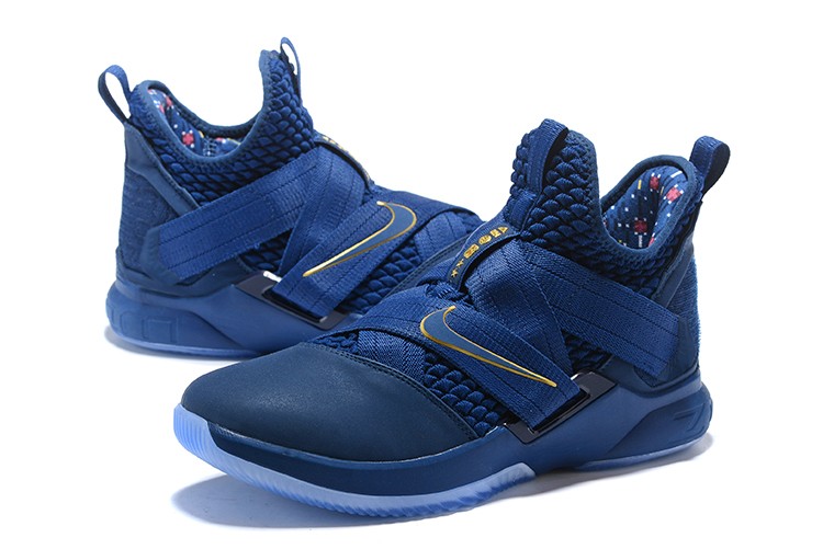 Nike lebron soldier 12 blue hot sale