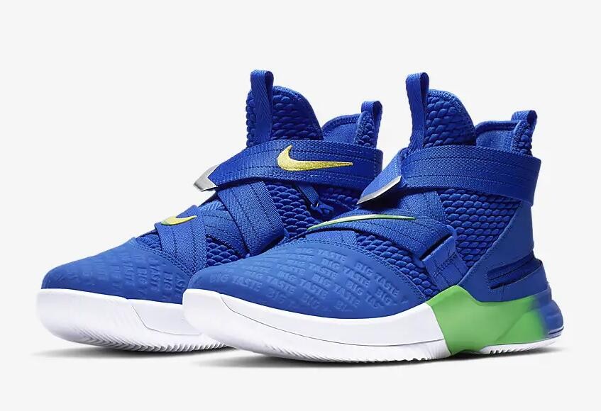 400 range nike air 38 24 StclaircomoShops Lebron Soldier XII 12 range nike LeBron Soldier 12 FlyEase Hyper Royal Sonic Yellow AV3812