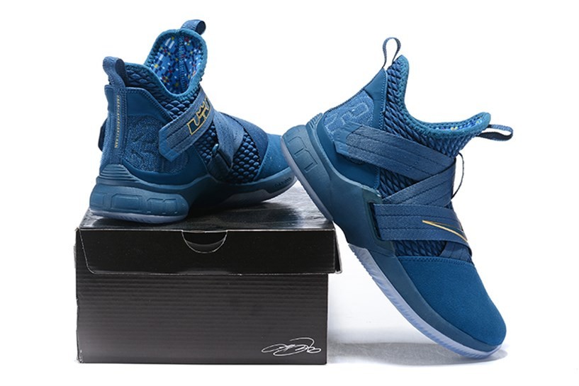 Lebron soldier 12 blue and gold store