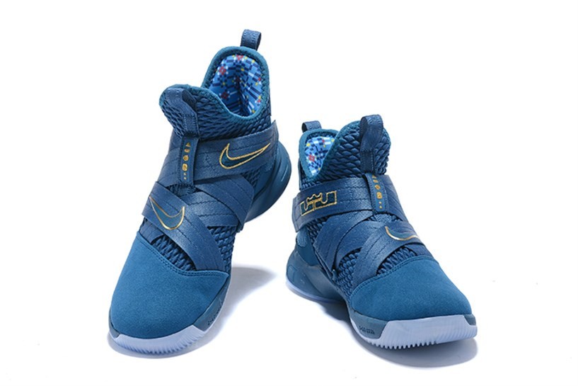 Lebron soldier 12 shop blue and gold