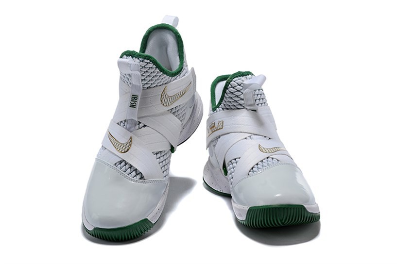 Green and white lebron soldier 12 discount