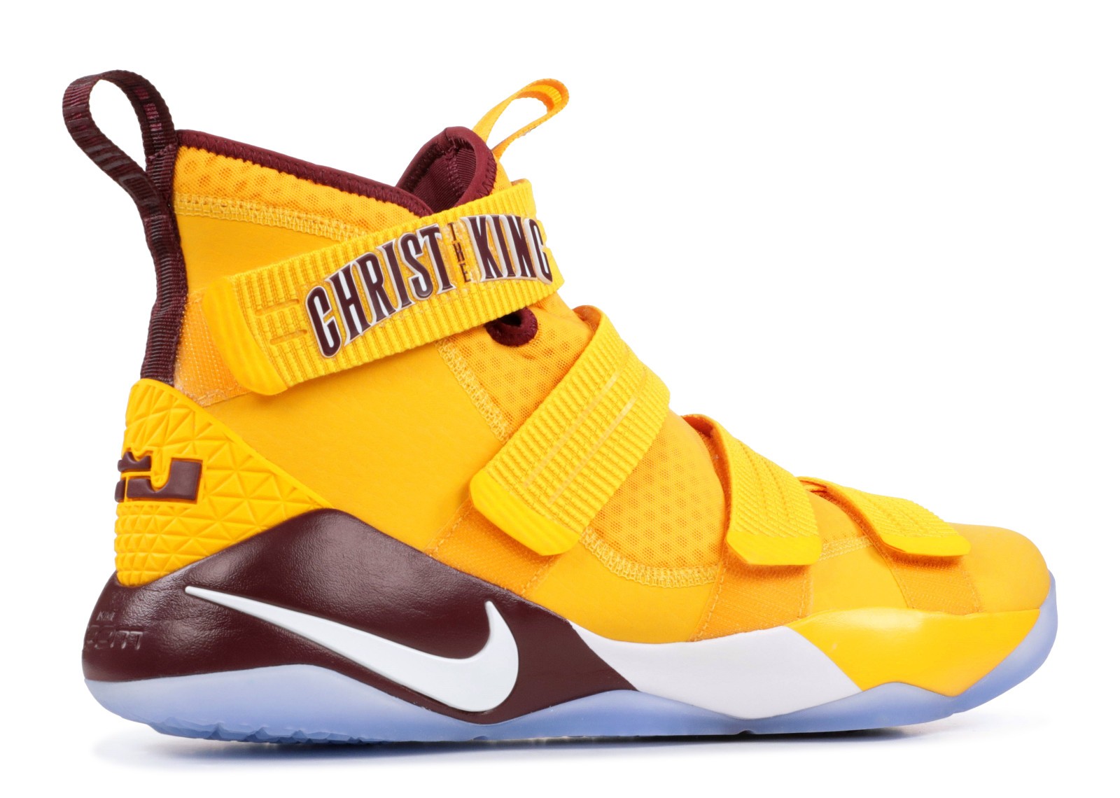 Lebron Soldier Xi Christ The King University White Deep Gold
