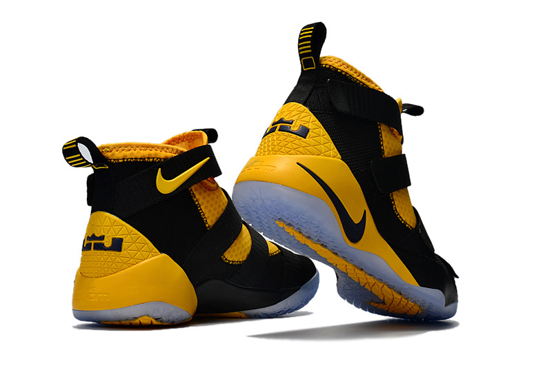 Black and yellow lebron shoes store