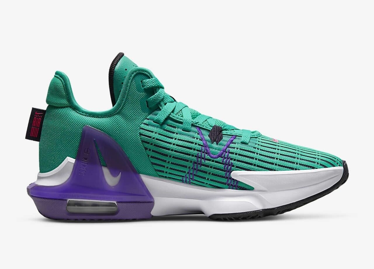 AcmShops black nike Zoom LeBron Witness 6 Clear Emerald Wild Berry Hyper Pink CZ4052 Lebron Witness black nike air max 90 essential grey white green kitchen 300