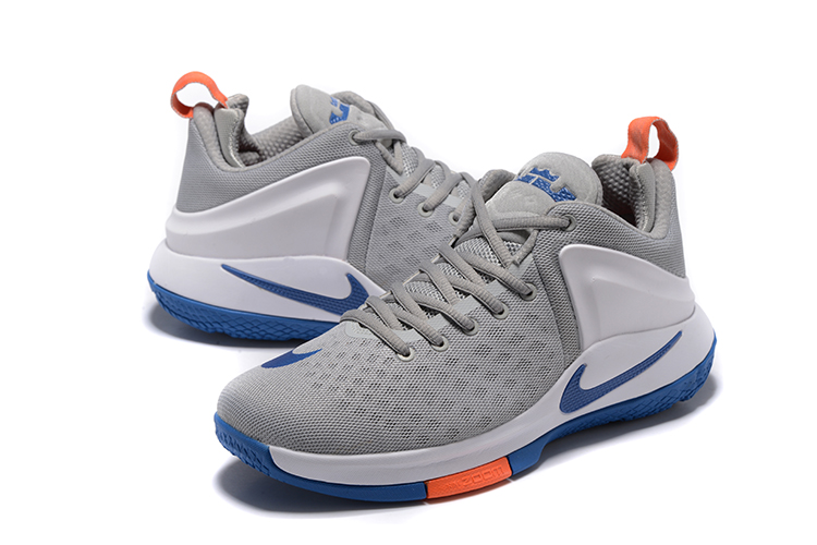 Nike Zoom Witness Lebron James Grey Blue Grey Basketball Shoes