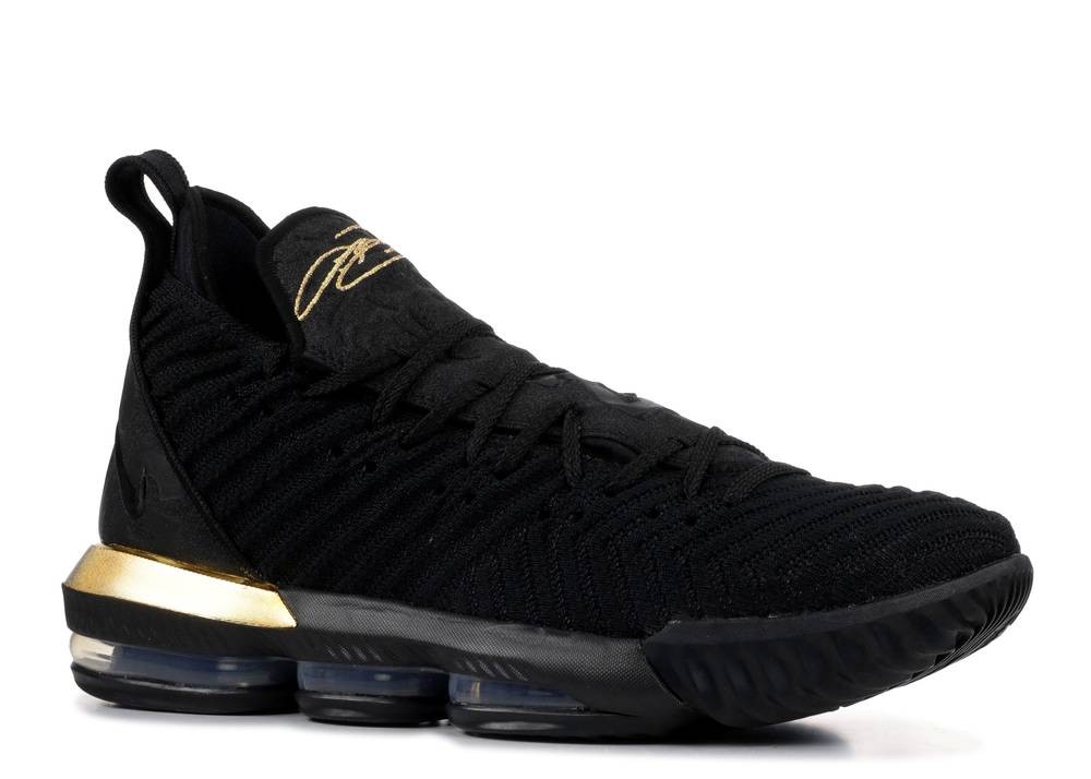 lebron 16 black metallic gold