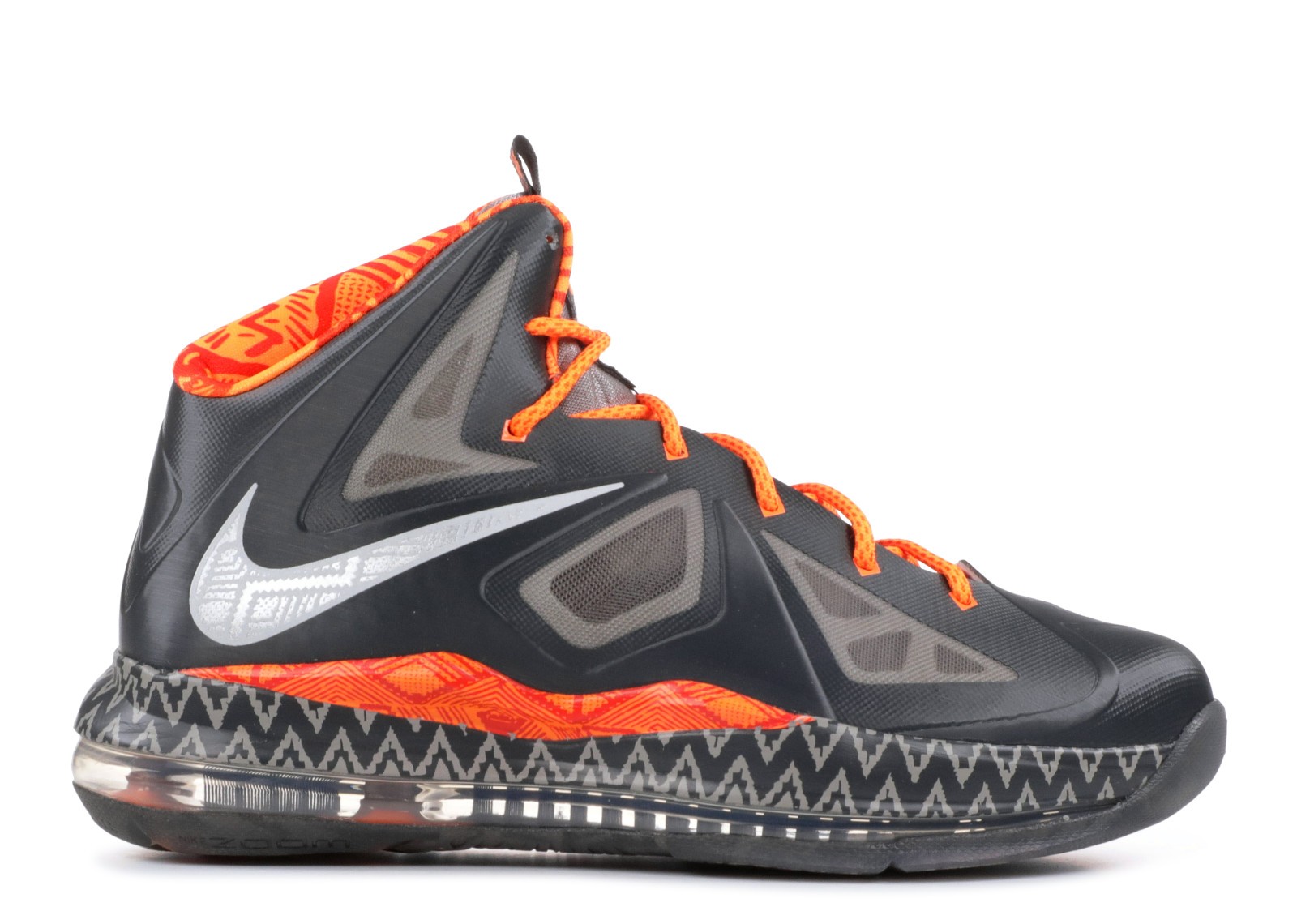 Lebron 10 GS Black History Month Pr Sport Grey Plthm Anthrct Total 543564 007 Zoom Lebron 10 GmarShops nike air max wavy blue and black pack
