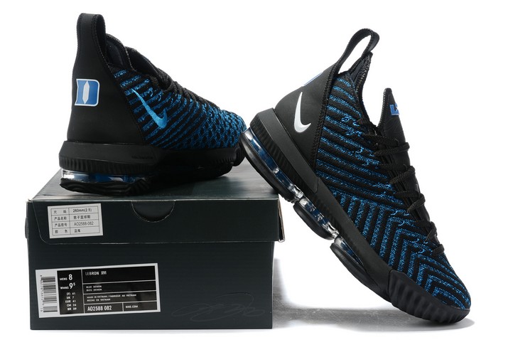 Lebron 16 black and blue best sale