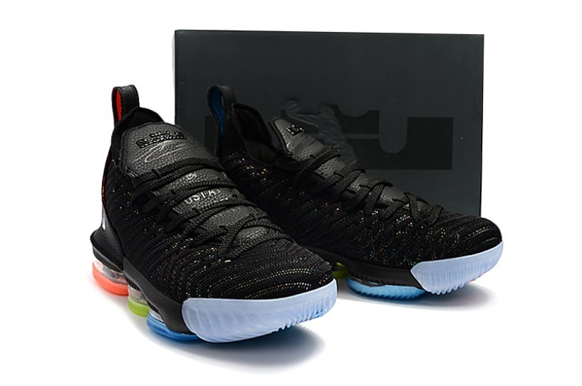 004 - StclaircomoShops - retro dunk sail medium grey black hair pieces - Nike retro LeBron 16 I Promise Are Family Black Rainbow AO2595