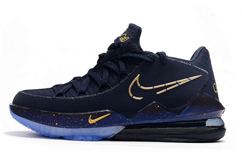 Gold and navy blue basketball shoes clearance