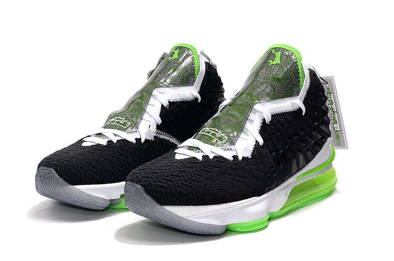 Sepatu Basket Nike Zoom Lebron XVII 17 Hitam Putih Hijau 2020