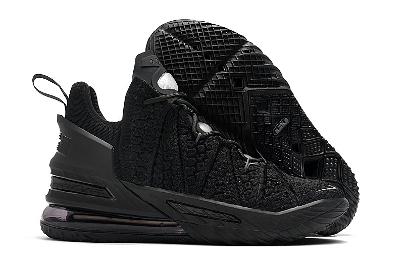 Lebron 18 all black outlet