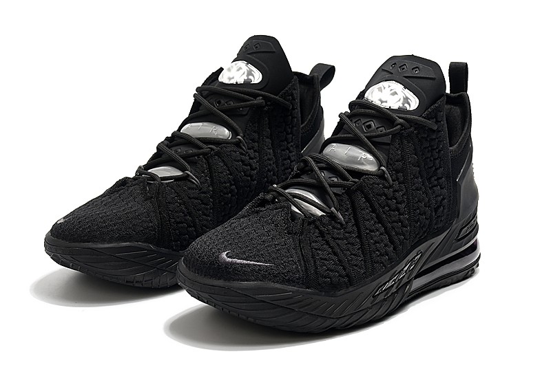 lebron 18 all black