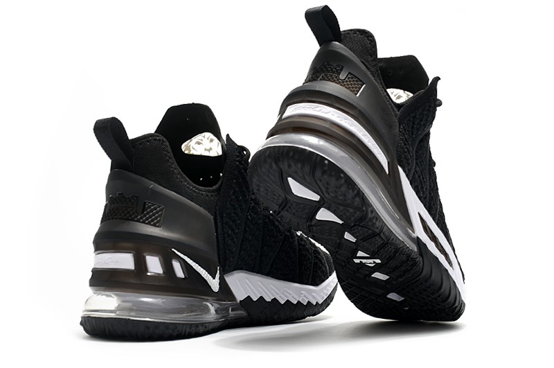 Lebron 18 on sale black and white