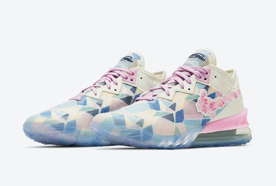 101 atmos x Nike Zoom LeBron 18 Low EP Sakura Cherry Blossom CV7564 GaleriahitShops mens kd india red and blue size 8 Zoom Lebron 18