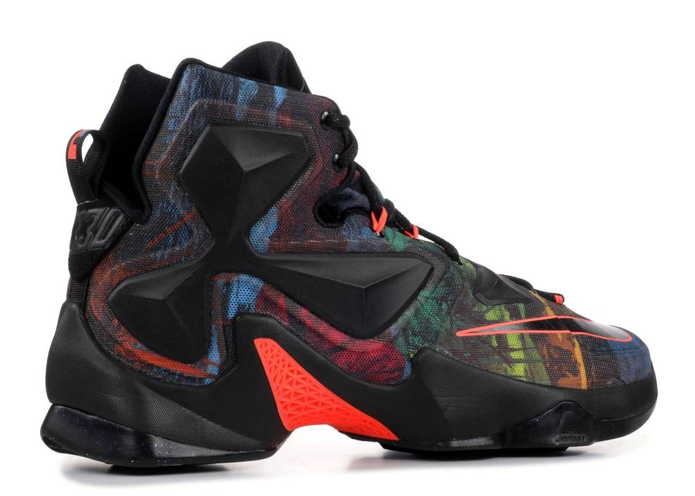 Nike zoom Lebron 13 Easter Platinum Bright Mango Green Pure Action