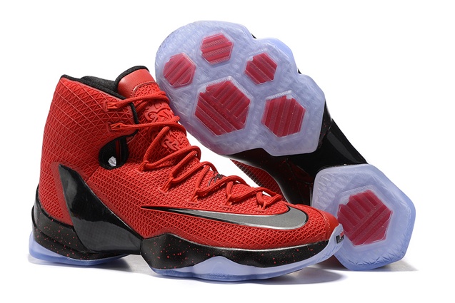GmarShops Nike Lebron XIII Elite EP 13 James The Hunt Red Black Men Basketball Shoes 831924 606 Lebron XIII Elite PE Web stripe shoes