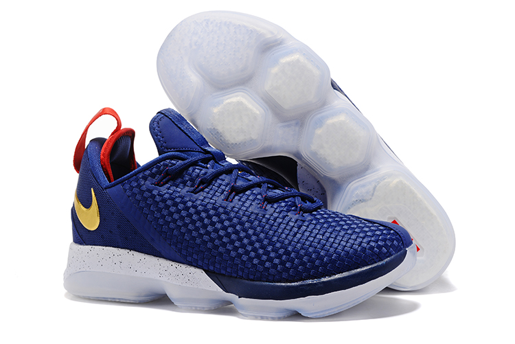 Low Men Basketball Shoes Deep Blue 