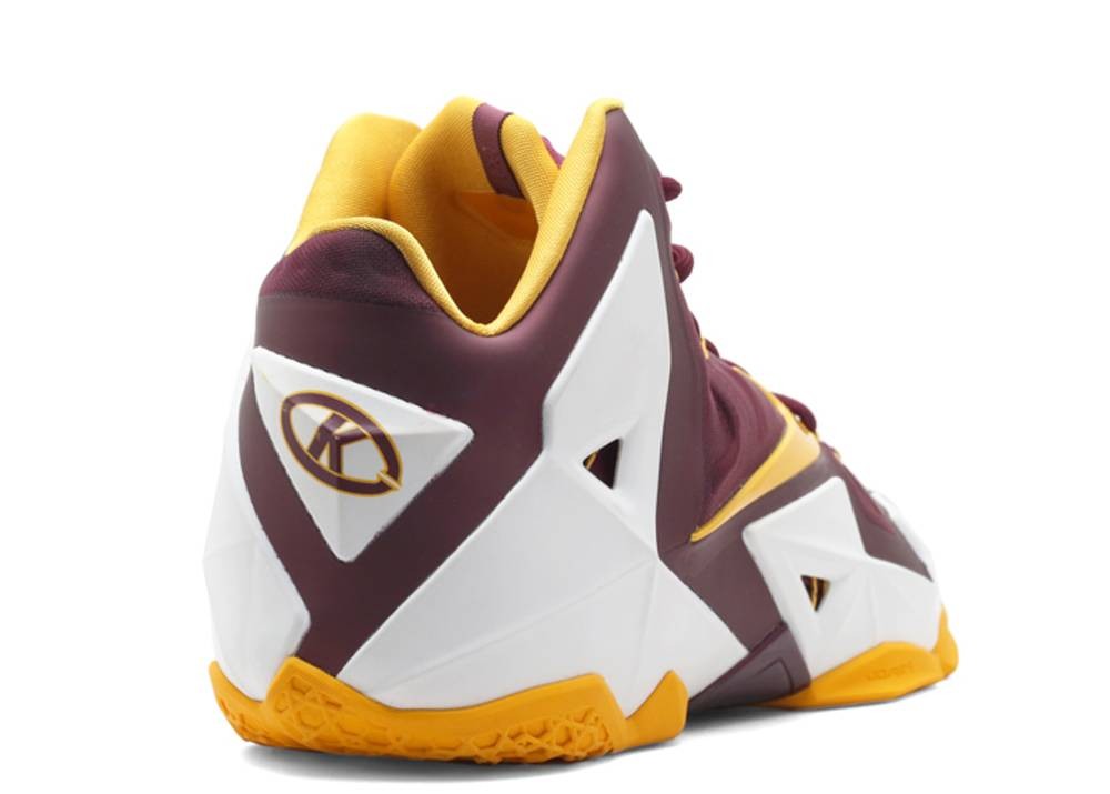 Lebron 11 white and gold on sale
